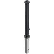 Ornamental bollard | Series 481B | � 82 mm | removable, self-engaging lockincluding ground rosette, with hot-dip galvanized groundsocket part-no. 470.10, approx. 500 mm below ground | with triangular locking mechanism acc. with DIN 3223 | without eyelet